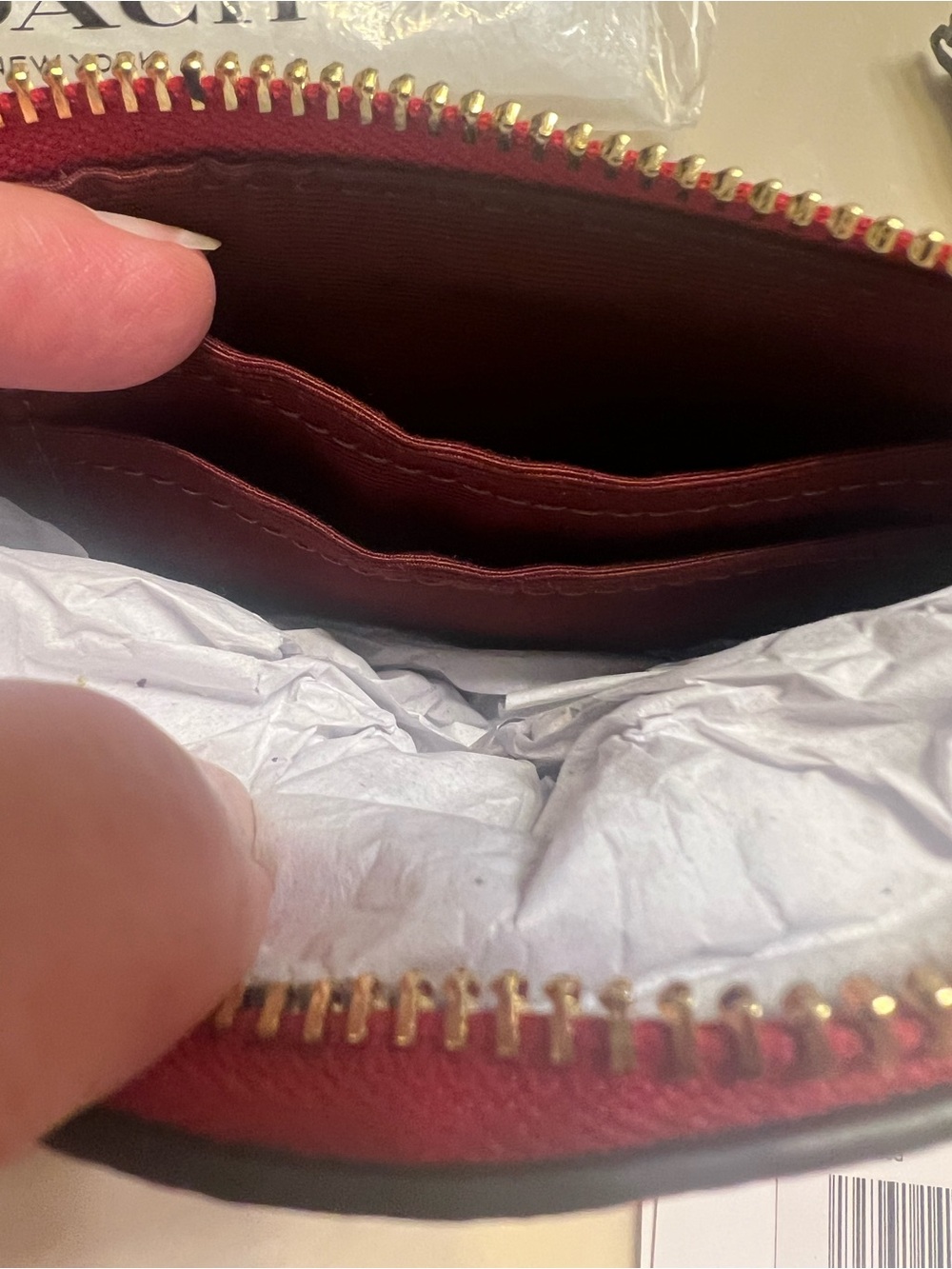 NWT Coach Nolita Pebbled Leather Wristlet - Picture 8 of 12